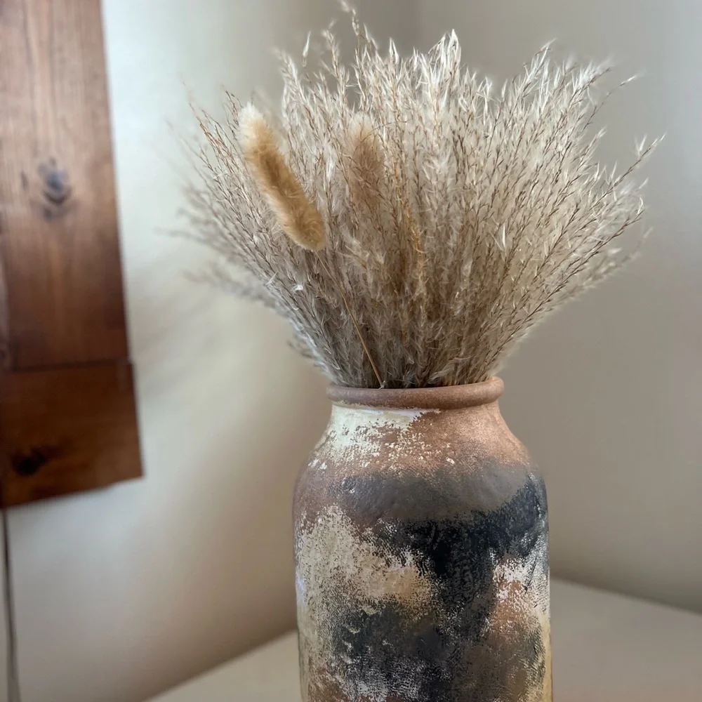Rustic Multicolor Ceramic Vase